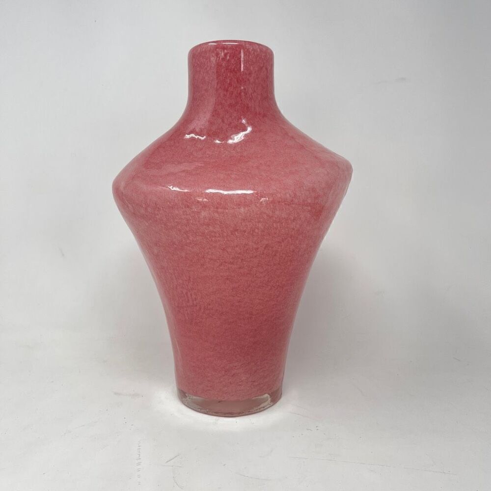 Anthropologie Smashed Glass Pink Vase 12.5 in.